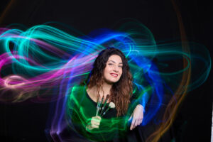 Light Painting with Optical Fibers